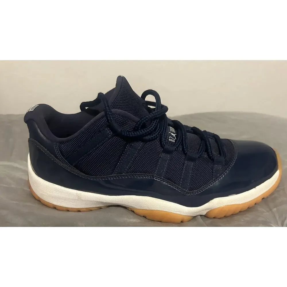 Nike Air Jordan 11 Retro Low Men's Size 10.5 Midnight Navy Gum 528895-405